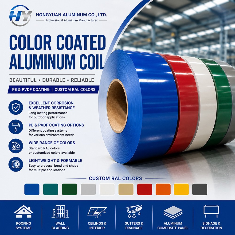 Color Coated Aluminum Coil Supplier – Hongyuan Aluminum