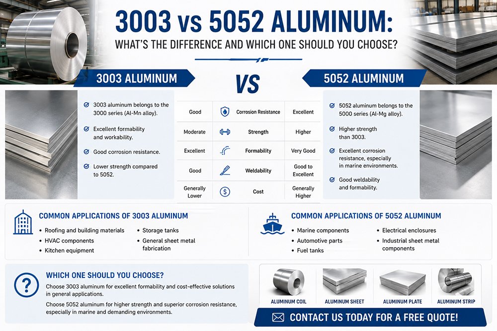 3003 vs 5052 Aluminum: What’s the Difference and Which One Should You Choose?