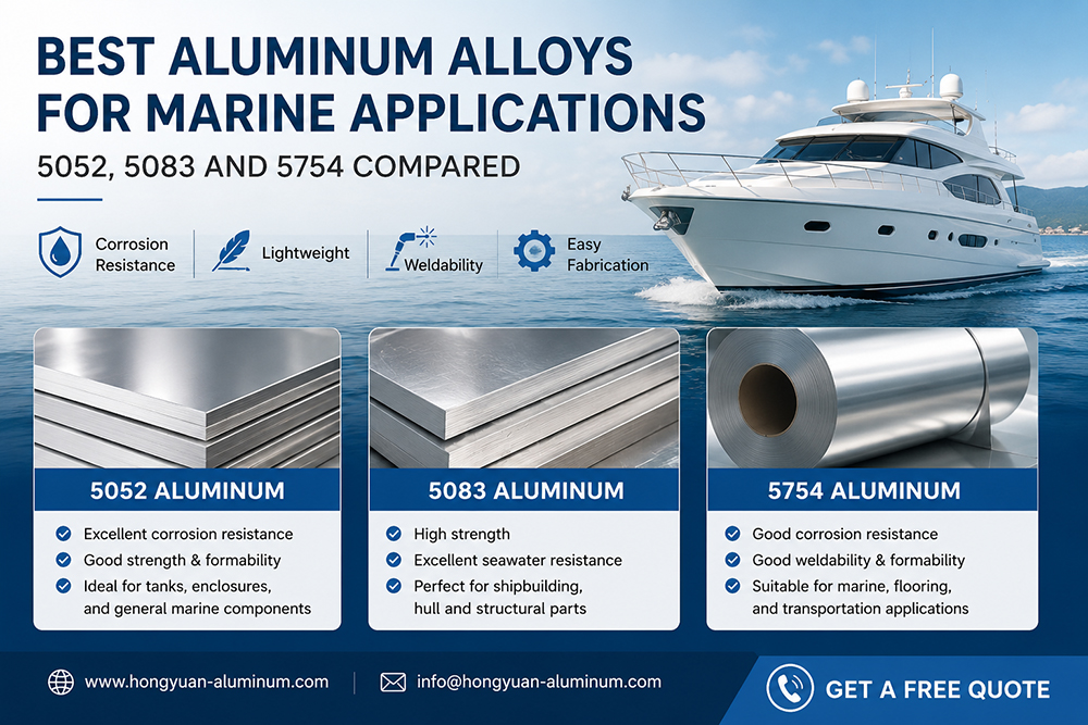 Best Aluminum Alloys for Marine Applications: 5052, 5083 and 5754