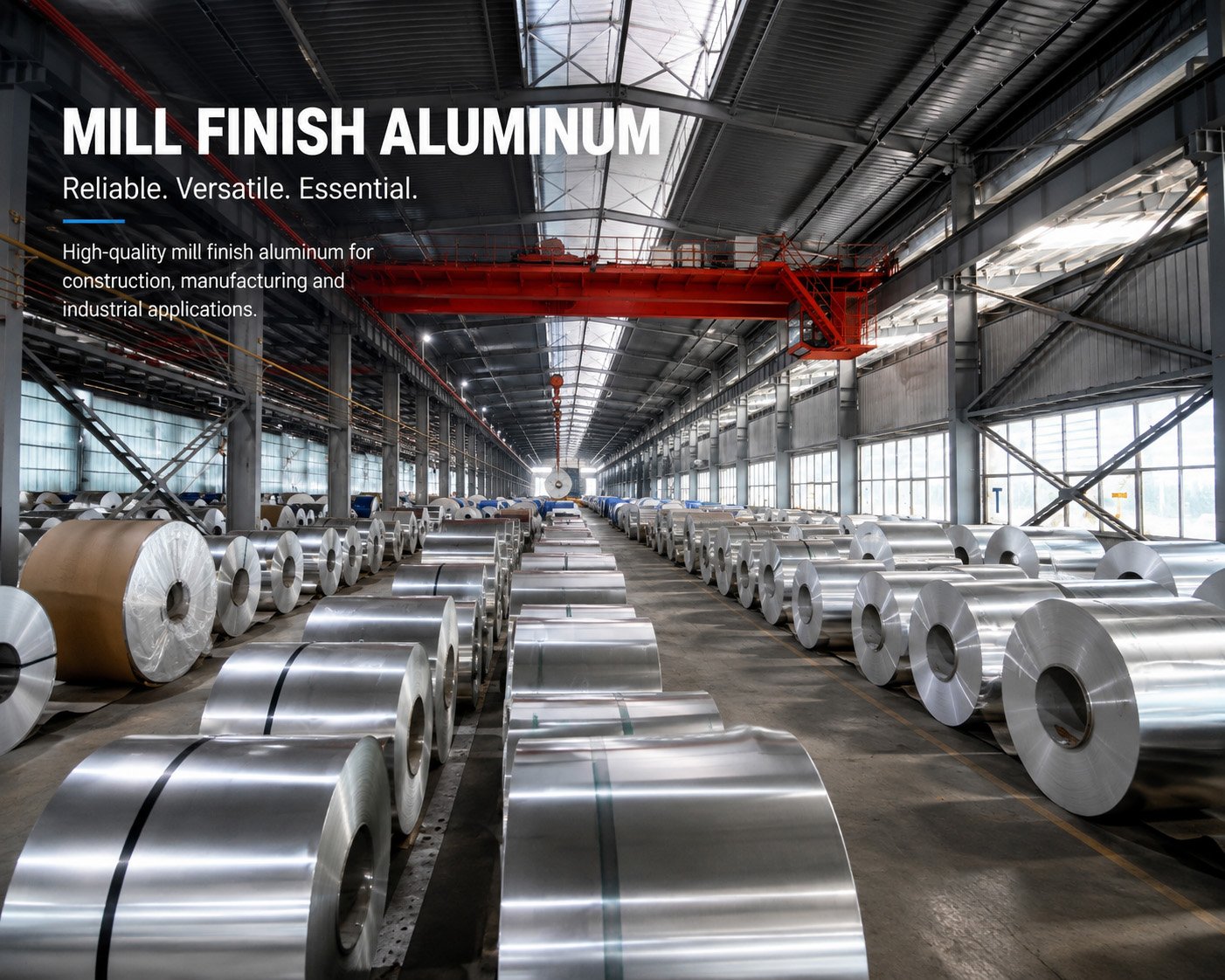 Mill finish aluminum coil in aluminum factory