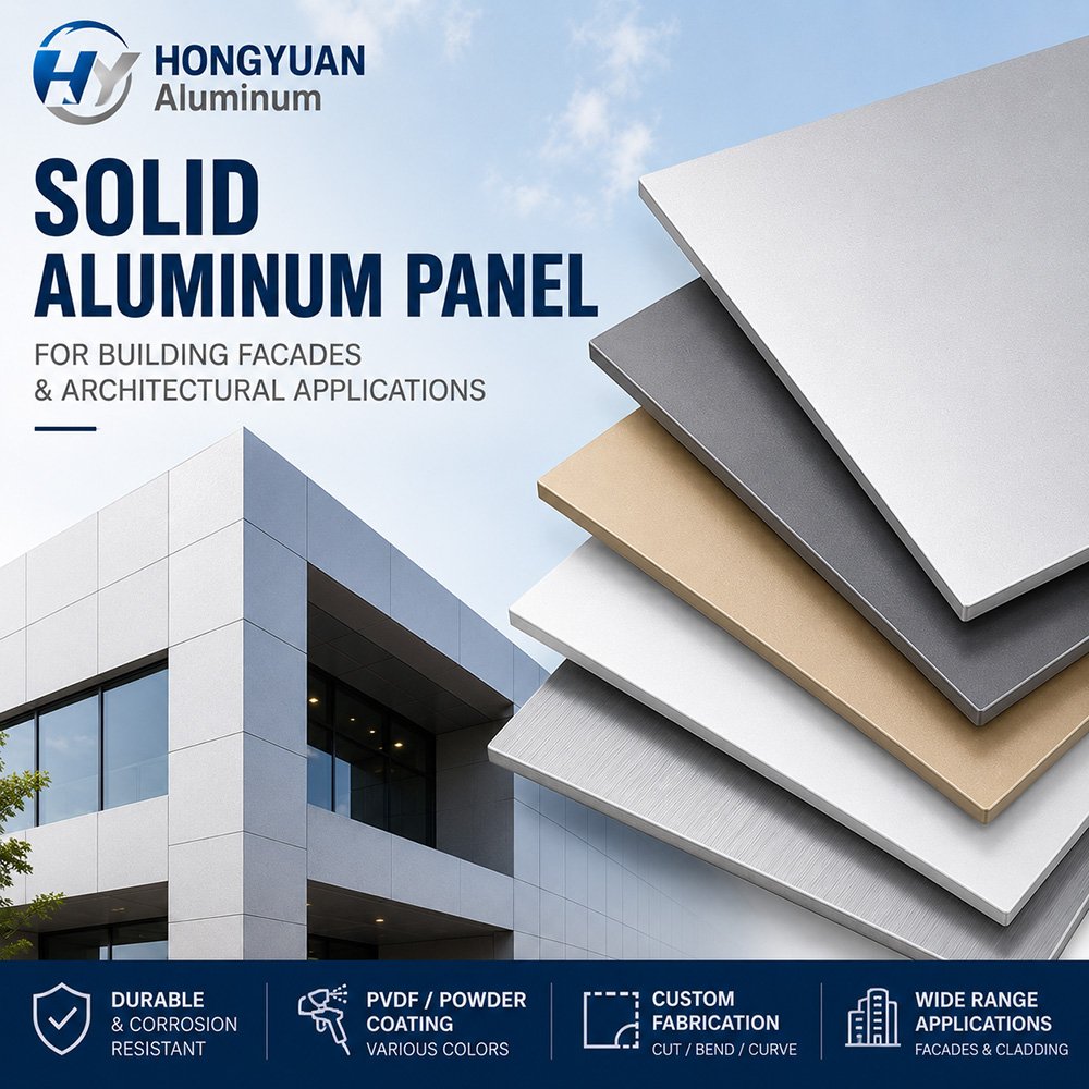 Solid Aluminum Panel and Cladding Supplier – Hongyuan Aluminum